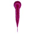 thumbnail image 1 of Pre-Braided Clip In Braid Ponytail Extensions, Synthetic Wig for Anime Cosplay Costume Party Daily Use(Dark Pink,40cm), 1 of 7