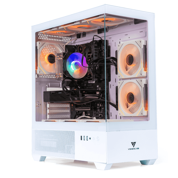 Pre-Built Gaming PC Intel Core i7 Up to 4.0GHz, 16GB RAM, 512GB SSD, 1TB HDD, NVIDIA GT 1030, Windows 11, ARGB Gaming Computer for Home Office, Daily Use