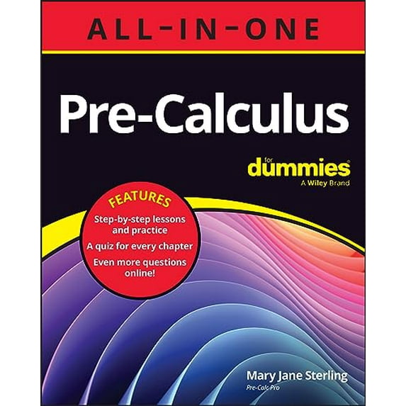 Pre-Owned Pre-Calculus All-in-One For Dummies: Book + Chapter Quizzes Online, 9781394201242, 1394201249, Paperback, 1 edition