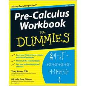 Pre-Owned Pre-Calculus Workbook for Dummies (Paperback)
