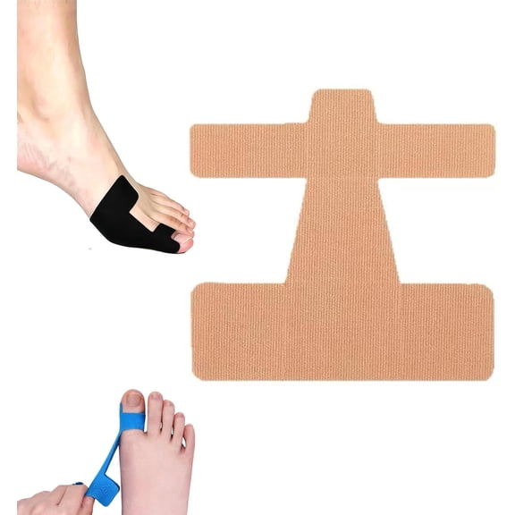 Pre-Cut Bunion Corrector Kinesiology Tape, Elastic Breathable Latex-Free Toe Support Strips, Self-Adhesive Hallux Valgus Corrector for Walking (40PCS,Skin Tone)