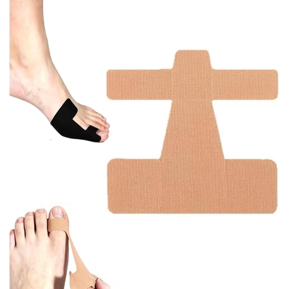 Pre-Cut Hallux Valgus Corrector Kinesiology Tape, Bunion Relief Toe Straightener Wrap, Waterproof Breathable Athletic Tape for Big Toe Alignment & Posture Correction