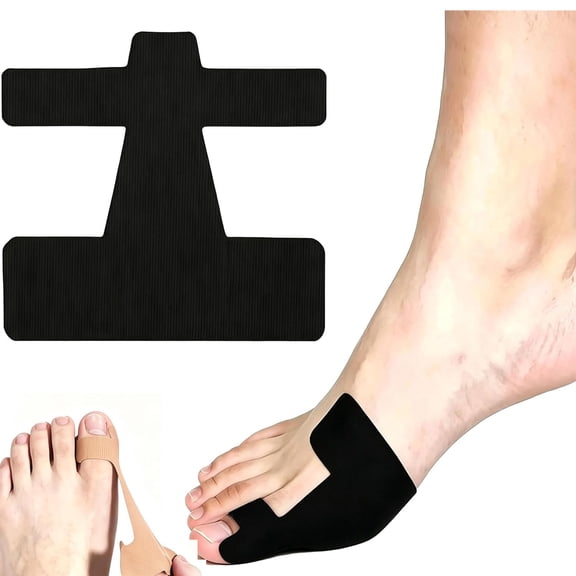 Pre-Cut Hallux Valgus Corrector Kinesiology Tape, Elastic, Breathable & Hypoallergenic Latex-Free Toe Support Strips, Hassle-Free Pre-cut Design