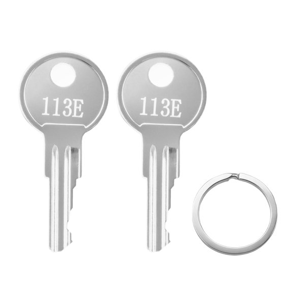 Pre-Cut Metal Replacement Key Set 113E 2 Pack for Office Furniture
