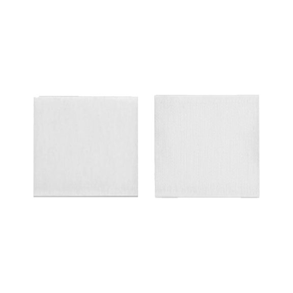 Pre-Cut Round & Square Double-Sided Adhesive Hook and Loop Tape, Heavy-Duty Sticky Back Fasteners Nylon Mounting Tapes,Tapes for Home Organization Wall Mounting Crafting Industrial,1 pairs,White