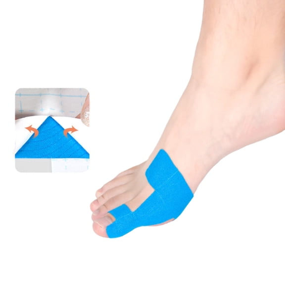Pre-Cut Toe Support Tape for Daily Walking and Sports, Breathable Athletic Foot Wrap, Flexible Big Toe Support Strips, Skin-Friendly Foot Support Tape for Running, Exercise, and Active Use