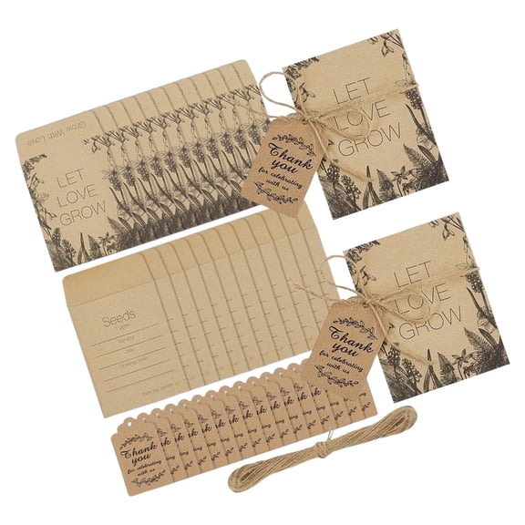 Pre Designed Envelopes Pack Of 100 Including Gratitude Cards Natural Fiber String For Holiday Gifting Creative Decors