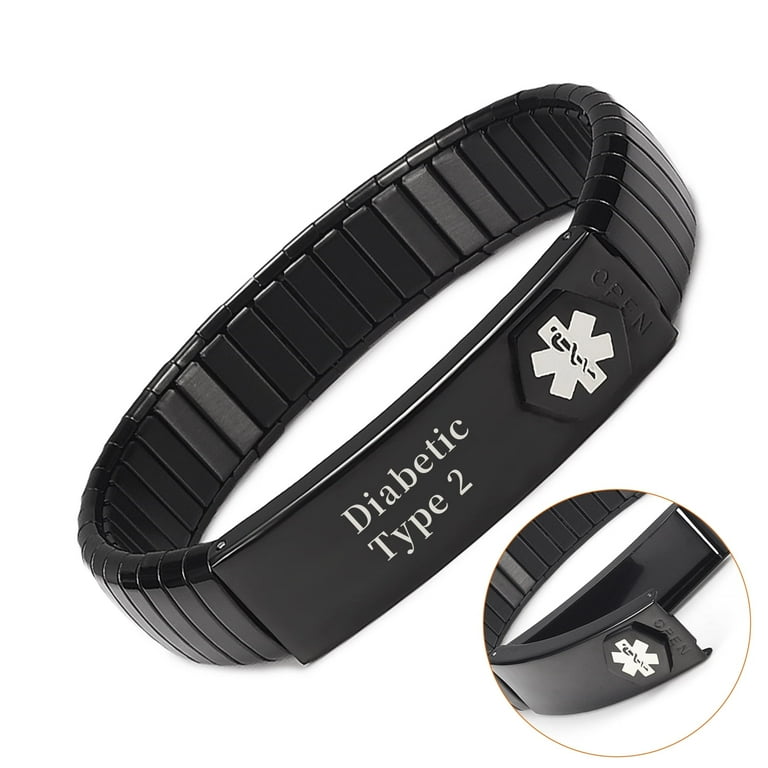 Braided Leather Bracelet with Chain 8 inches Men Women 21mm Width Braided Leather Bracelet with Chain 8 inches Men Women 21mm Width