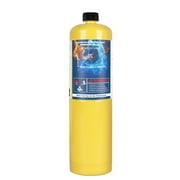 Propane Fuel Tank for Welding Torches, 14.1 oz Steel Propane Gas Cylinder, Pre-Filled Gas Torch Style Canister