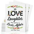 thumbnail image 1 of Pre-Filled Wildflower Seed Packet for Wedding Favor Baby Showers Bridal Shower "Love Laughter and Happily Ever After" Party Favors for Guests - Plant Year-Round Seed Mix - White Pack of 20, 1 of 6