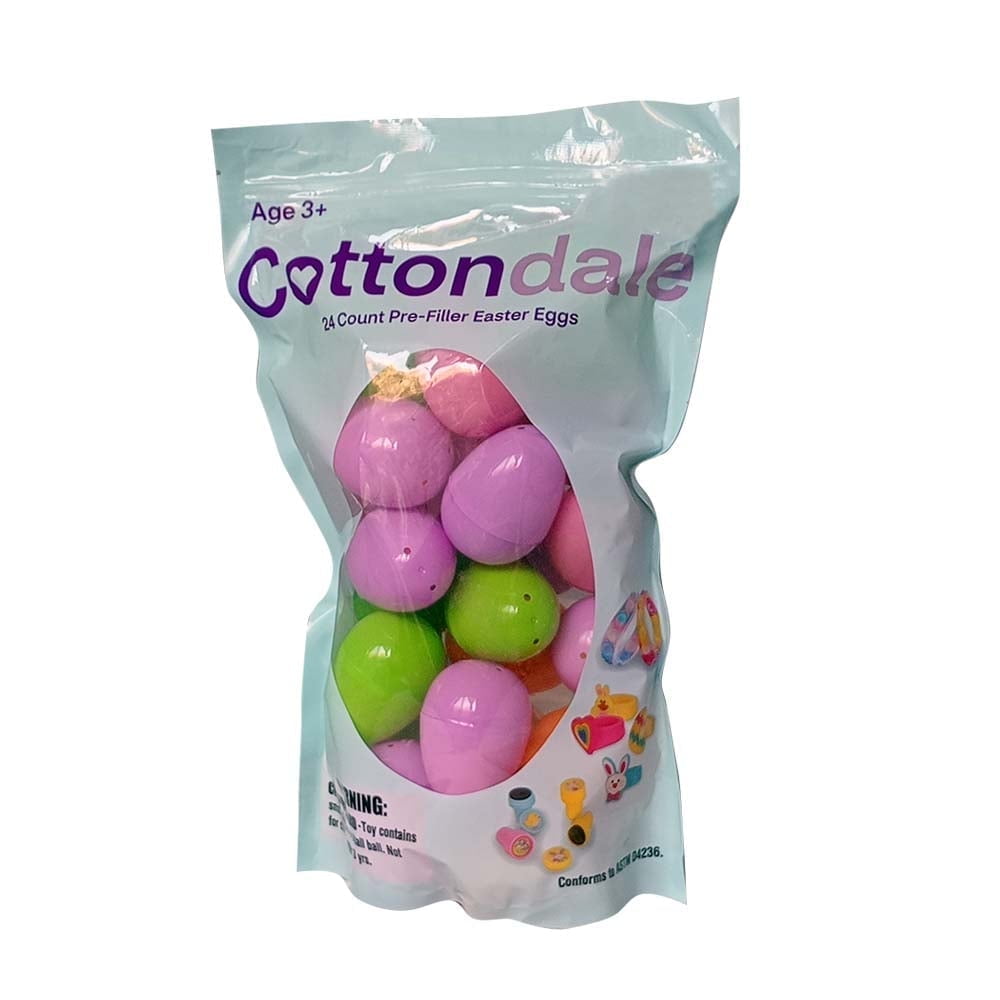 Pre-Filled with Toys Easter Egg Hunt Eggs - 24 ct Plastic