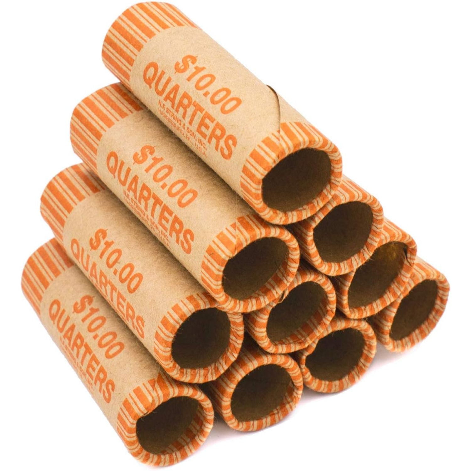 PreFormed Quarter Coin Wrappers (Bundle of 100)