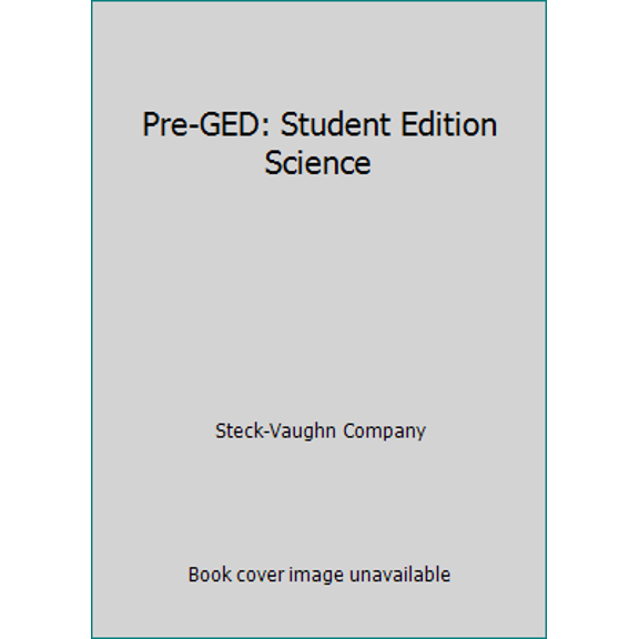 Pre-Owned Pre-GED: Student Edition Science (Paperback) 0739867008 9780739867006