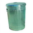 thumbnail image 1 of Pre-Galvanized Trash Can With Lid, 20 gal, Steel, Gray | Bundle of 2 Cans, 1 of 1