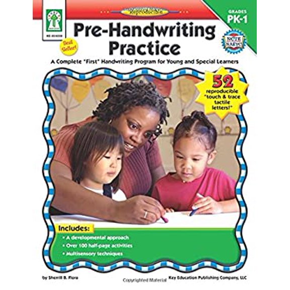 Pre-Owned Pre-Handwriting Practice, Grades Pk - 1: A Complete first Handwriting Program for Young and Special Learners (Paperback) 1933052023 9781933052021