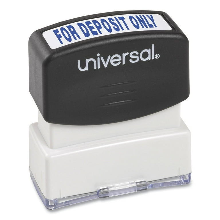 Message Stamp, for DEPOSIT ONLY, Pre-Inked One-Color, Blue Message Stamp, for DEPOSIT ONLY, Pre-Inked One-Color, Blue
