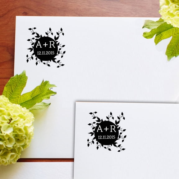 Pre-Inked Custom Save The Date Personalized Stamper Wedding Envelope Decoration Rubber Stamp