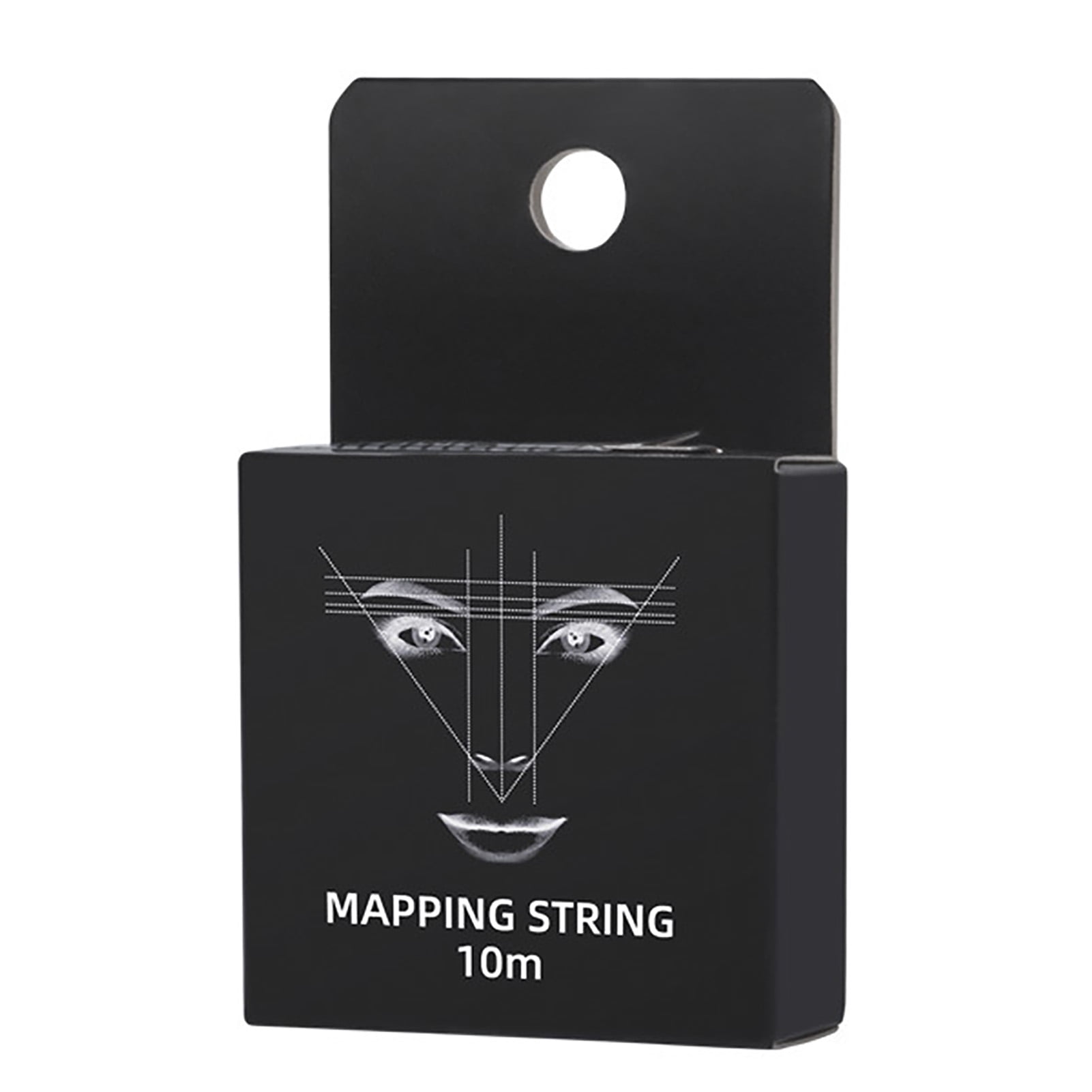 Pre Inked Eyebrow Mapping String Professional Microblading Marking String for Beauty Salon Black