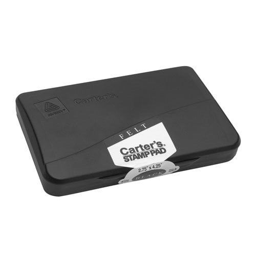 Pre-Inked Felt Stamp Pad, 4.25 X 2.75, Black | Bundle of 2 Each