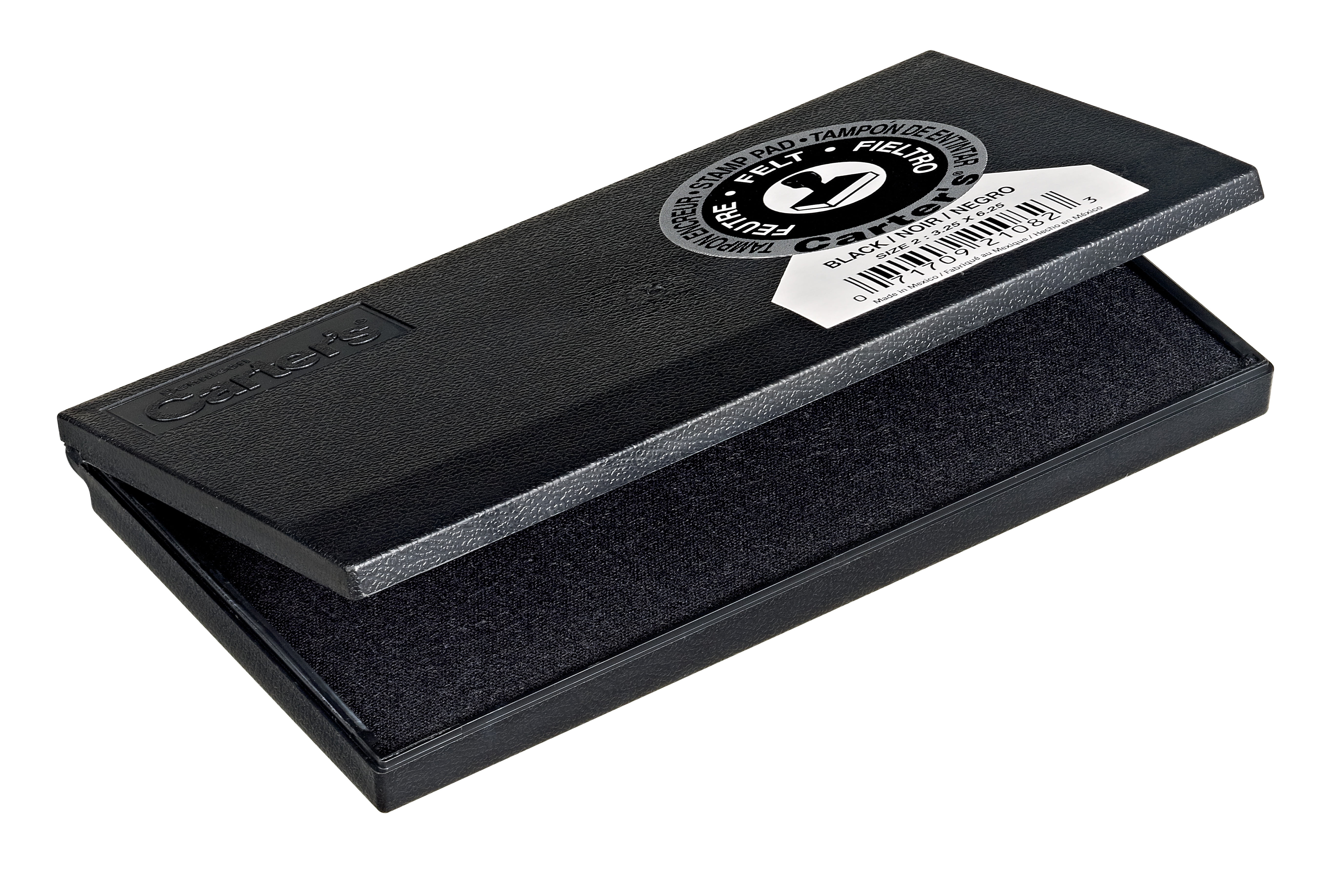 "Pre-Inked Felt Stamp Pad, 6.25 X 3.25, Black | Bundle of 5 Each"