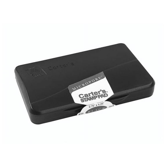 "Pre-Inked Micropore Stamp Pad, 4.25 X 2.75, Black | Bundle of 2 Each"