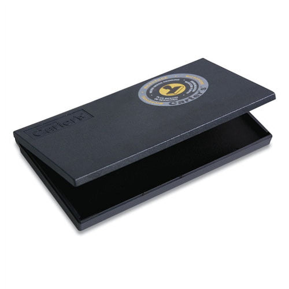 Pre-Inked Micropore Stamp Pad, 6.25 X 3.25, Black | Bundle of 2 Each