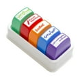 thumbnail image 1 of Pre-Inked Teacher Grading Stamp Set, 8 Colorful Motivational Self-Inking Rubber Stamps with Storage Tray for Classroom Homework Student Feedback School Teacher Supplies,7.59"×2.55"×2.36",1PC-C, 1 of 8