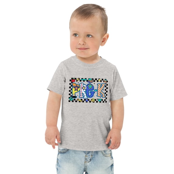 Pre-K Boys Back to School Toddler jersey t-shirt, First Day of School Boys Shirt (Heather, 2)