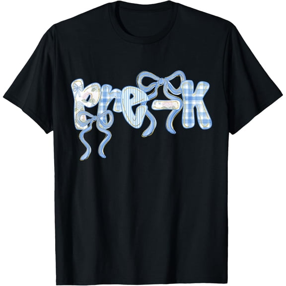 Pre-K Coquette Bow First Day of Preschool Teacher Adult T-shirt