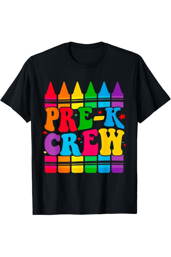 Pre-K Crew Back to School Funny Preschool Teacher Student T-Shirt