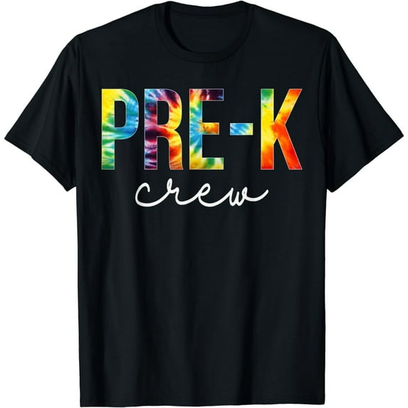 Pre-K Crew Tie Dye Appreciation Day Hello Back To School T-Shirt