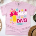 thumbnail image 1 of Pre-K Diva Shirt for Girls – Cute Bow Back to School Tee, Light Pink, Size M, 1 of 6