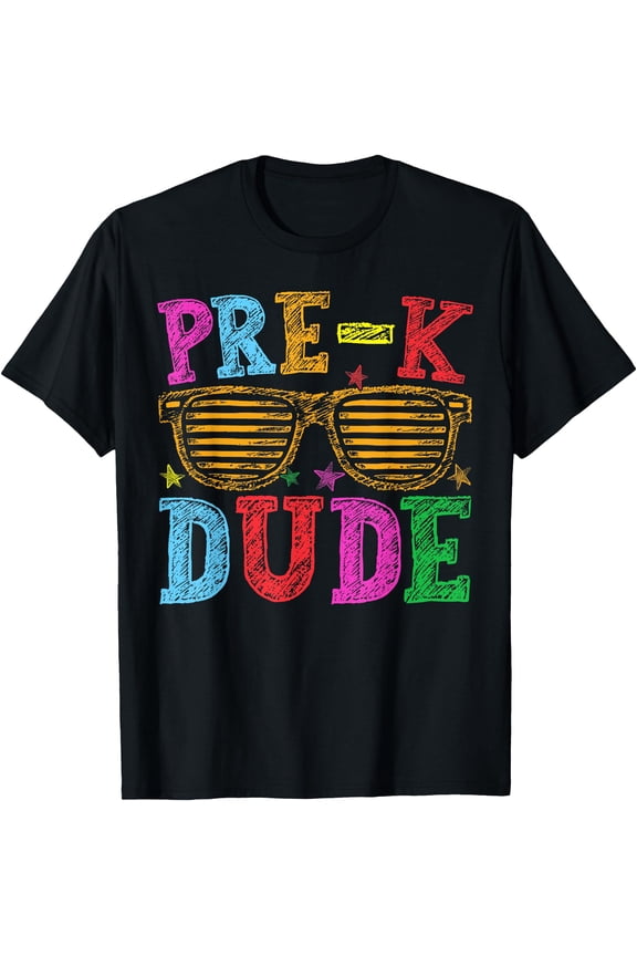 Pre-K Dude Back To School First Day Of School Mom & Dad And Teacher T-Shirt