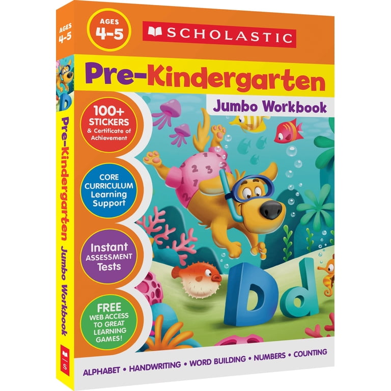 Scholastic Pre-K Jumbo Workbook - Walmart.com