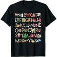 thumbnail image 1 of Pre-K Kindergarten Teachers Students Christmas Alphabet T-Shirt TShirt, 1 of 4