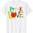 thumbnail image 1 of Pre-K Love, Teacher Student Classroom Gift Tools Design T-Shirt, 1 of 3