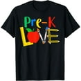 thumbnail image 1 of Pre-K Love, Teacher Student Classroom Gift Tools Design T-Shirt, 1 of 4