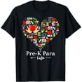 thumbnail image 1 of Pre-K Para Life Heart Funny Teacher T-Shirt, 1 of 3