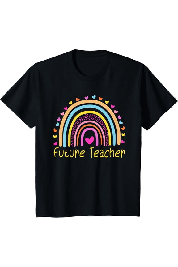Pre-K Preschool Kindergarten Future Teacher Rainbow T-Shirt