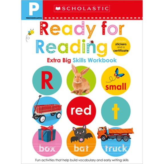Pre-Owned Pre-K Ready for Reading Workbook: Scholastic Early Learners (Extra Big Skills Workbook) (Paperback) 1338531859 9781338531855