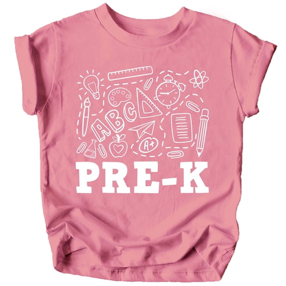 Pre-K School First Day of School Gift Back to School T-Shirt Boys and Girls Back to School Shirts and Raglans Mauve Shirt 4T