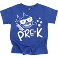 thumbnail image 1 of Pre-K Shark First Day of School Gift Back to School Vintage Royal Shirt 3T, 1 of 1