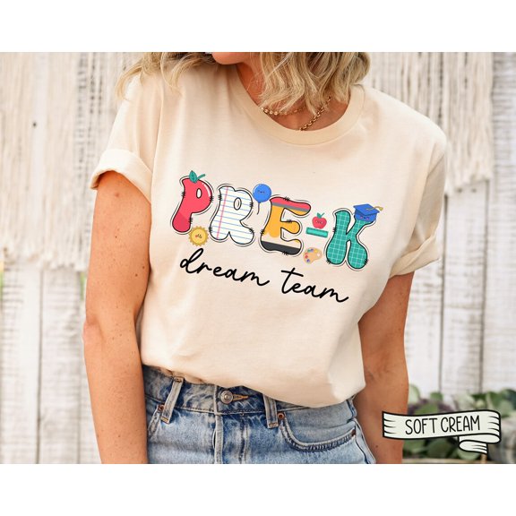 Pre-K Teacher Shirt, Pre-K Dream Team Shirt, Pre-K Squad, Preschool Crew, Prek Teacher Shirt, Pre-K Teacher Team Shirts, Retro Prek Teacher