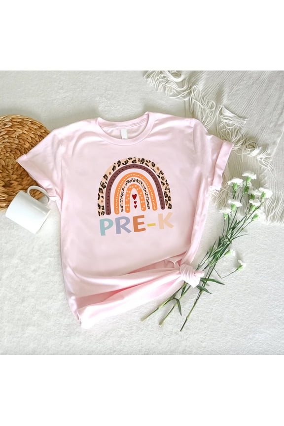 Pre-K Teacher Shirt, Rainbow Pre-K Tee, Cute Back To School Outfit, First Day Of School Teacher, Welcome To Classroom T-Shirt, Full Size S-5XL