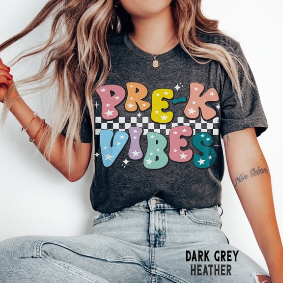 Pre-K Vibes Shirt, Pre K Teacher Shirts, Pre-K Crew Shirts, Back to School Shirt, Retro Pre-K Tee, PreK Squad, First Day of Pre K Tee All Size S-5Xl