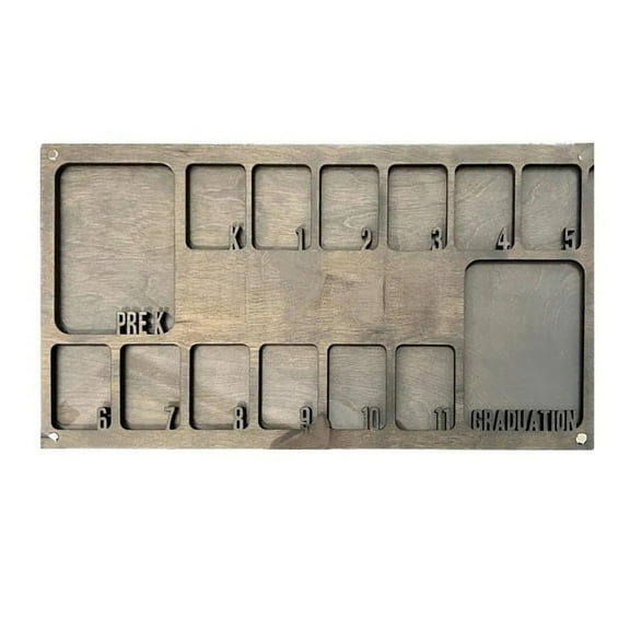 Pre-K to 12 Personalizing Graduation Keepsakes Memory Frame Wooden School Years Picture Frame for Kids Graduation Gift