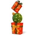 thumbnail image 1 of Pre-Lit 32" Sisal Gift Box Tower, 1 of 4
