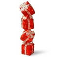 thumbnail image 1 of Pre-Lit 34in. Red Gift Box Tower, 1 of 2