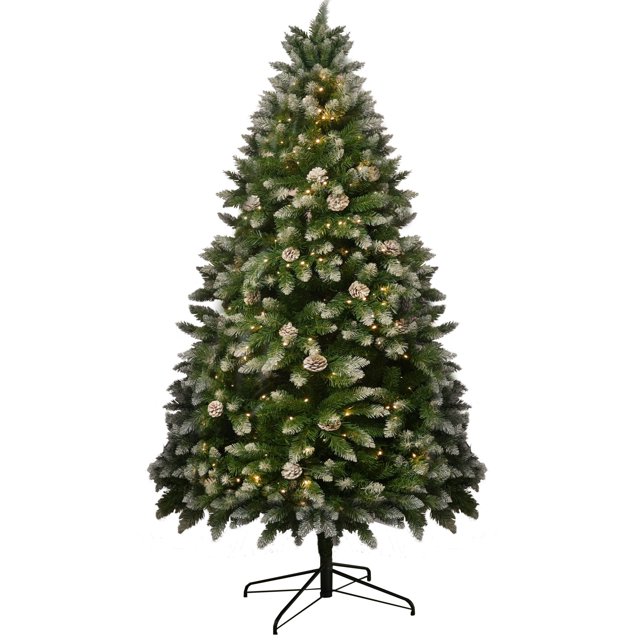 PreLit 6" Artificial Christmas Tree Hinged 400 LED Lights& 60 Pine