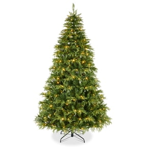 Best Choice Products Pre-Lit Cedar Cypress Christmas Tree w/Twinkling Lights, 6ft Holiday Decor, White & Multicolor LEDs